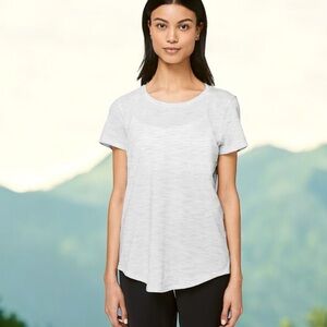 Lululemon Love Crew III in 3 Colour Space Dye Ice Grey Alpine White Sz 6